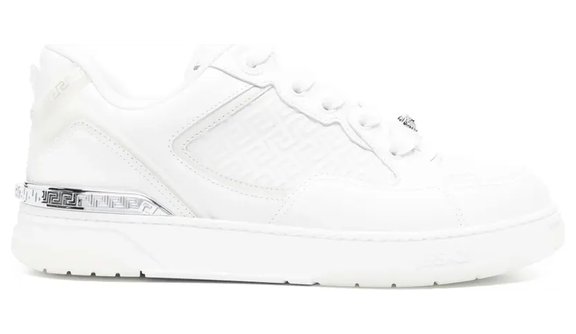 Versace Biggie Basket Sneakers aus Leder – Schwarz (10205931A14615)