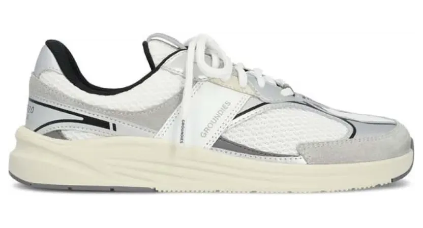 Groundies sneaker White / Silver / Black (GND220323-19)