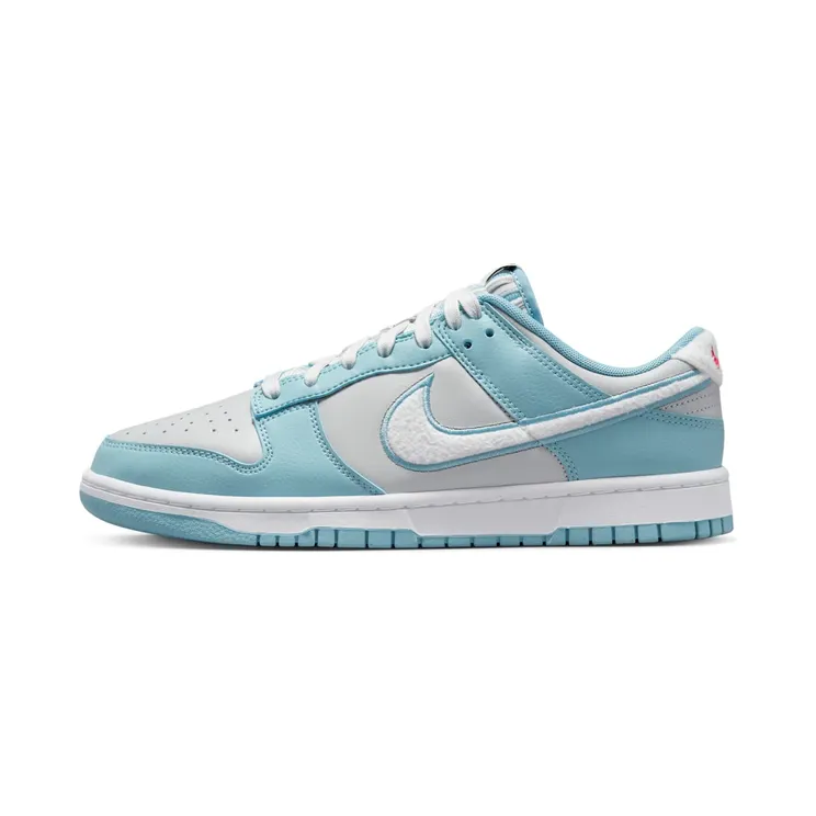 Nike Dunk Low Retro Fleece Swoosh “Grey Fog / White / Worn Blue / Summit White” (FB1871-011)