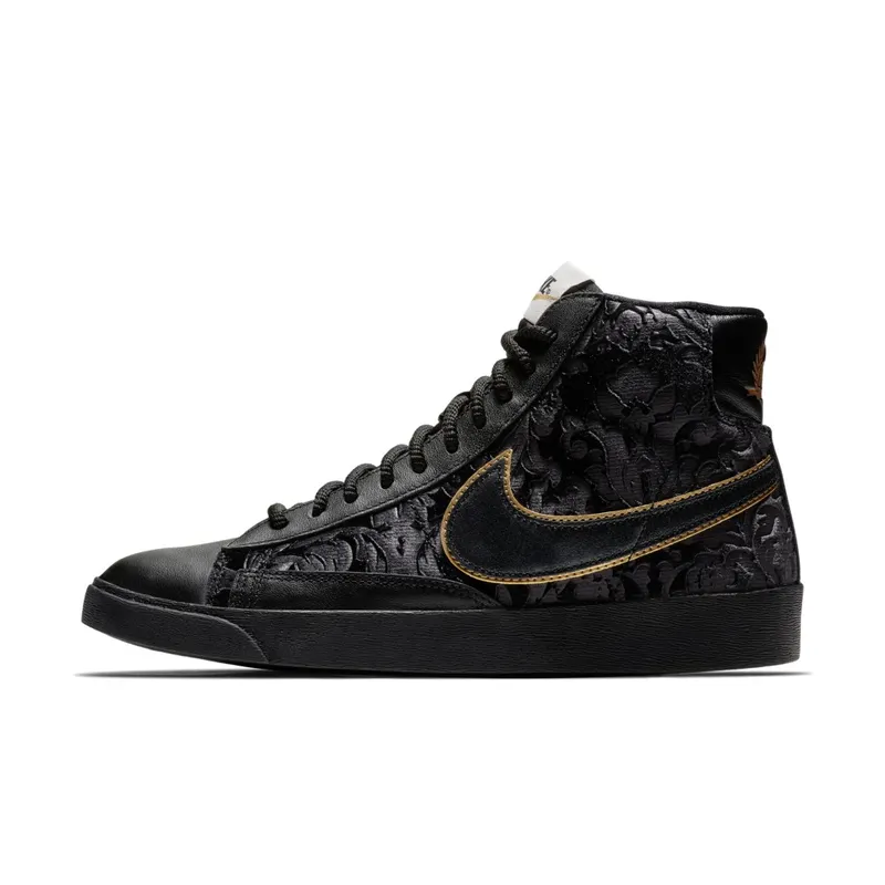 Nike Blazer Mid Velvet Black Metallic Gold (W) Black/Metallic Gold-Summit White-Black (AV8437-001)