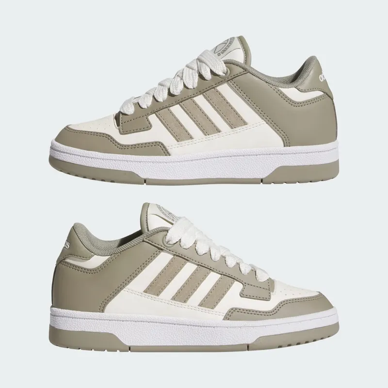 Adidas Rapid Court Low Silver Pebble / Cloud White / Cloud White (JR0165)