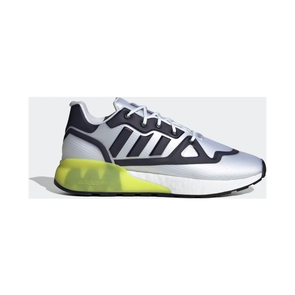 adidas ZX 2K Boost Futureshell Schuh Cloud White / Core Black / Acid Yellow (G55509)