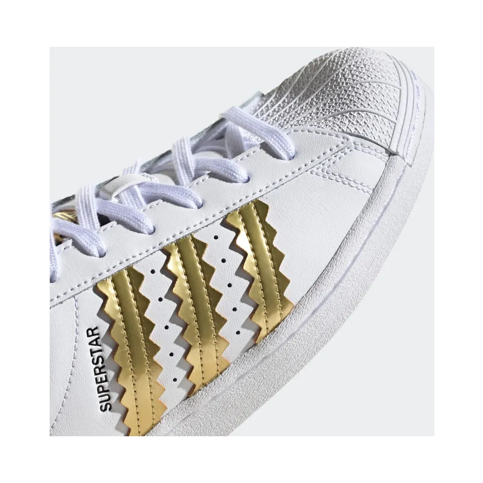 Adidas Superstar Cloud White / Matte Gold / Core Black (H03915)