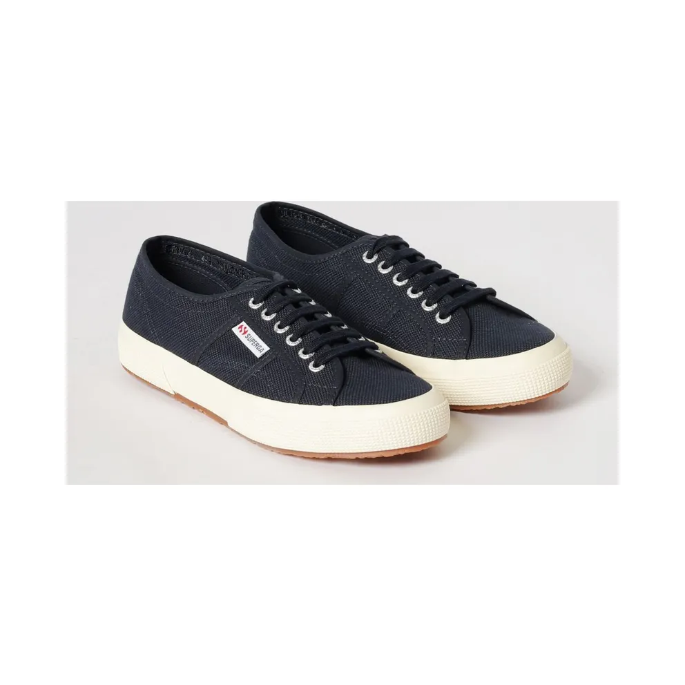 SUPERGA 2750-Cotu Classic Cotton with Rubber Sole and Applied Logo Blue (S000010933)