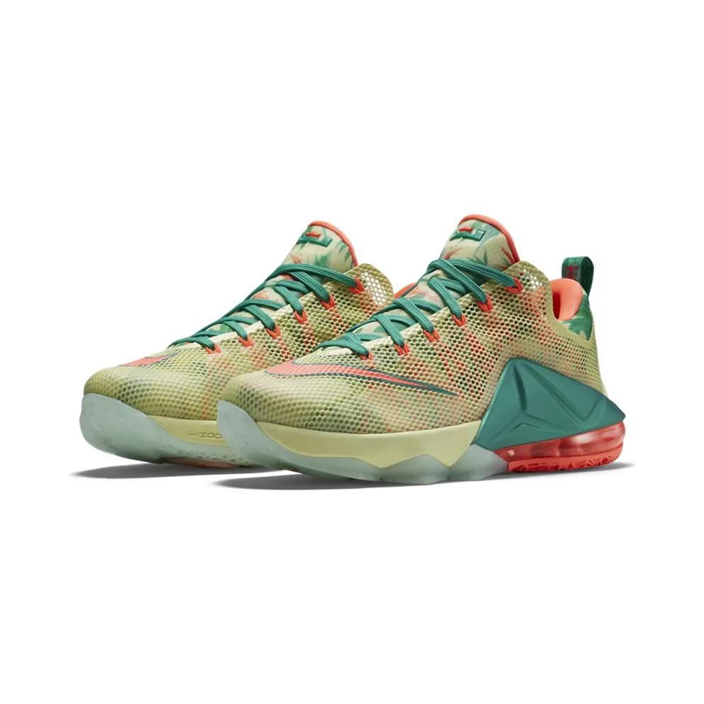 Nike LeBron 12 Low LeBronold Palmer PRM EP White/Lime-Bright Mango (805893-383)
