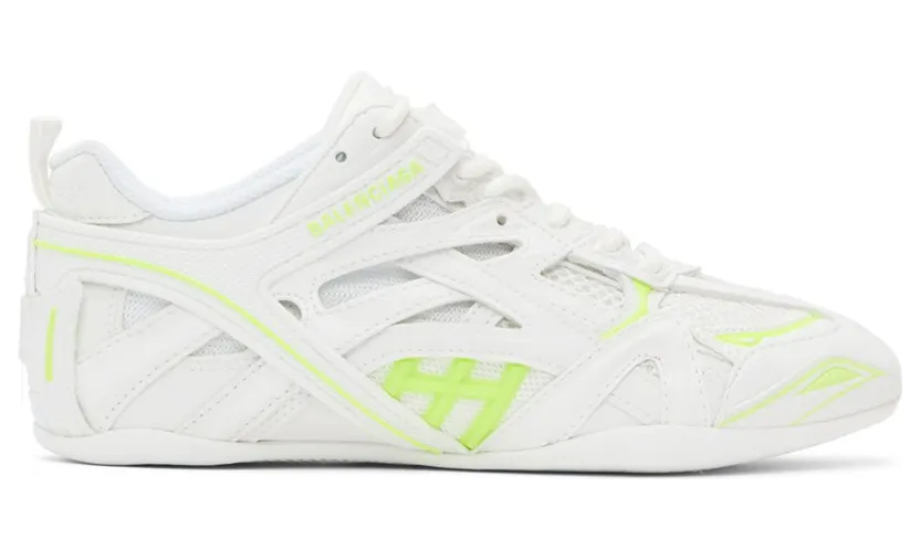 Balenciaga Off-White & Yellow Drive Sneakers (635497 W3AZ2)