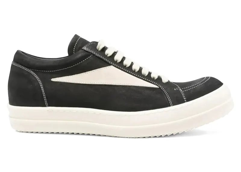 Rick Owens Concordians Vintage Low Black Milk Suede (RU02E1897 LWNLVS 911)