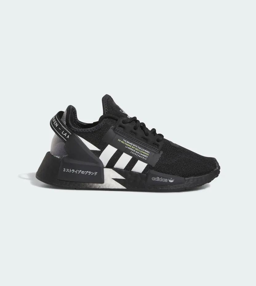 adidas NMD_R1 V2 Core Black / Cloud White / Solar Yellow (IE4809)