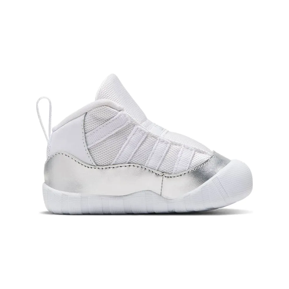 Jordan 11 Crib Bootie White Platinum (I) White/Metallic Platinum-White (CI6165-100)