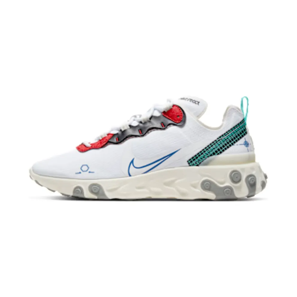 Nike React Element 55 “White / Sail / Black” (CZ7375-100)