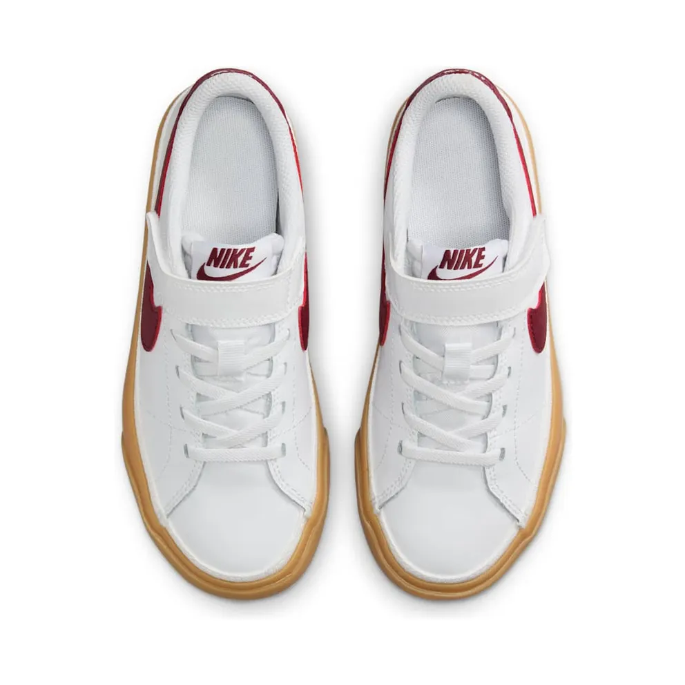Nike Court Legacy White Gum Yellow Team Red (DA5381-132)