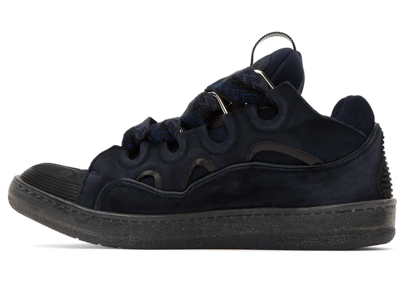 Lanvin Navy Curb Sneakers (FM-SKRK11-TRAG-A22) (3)