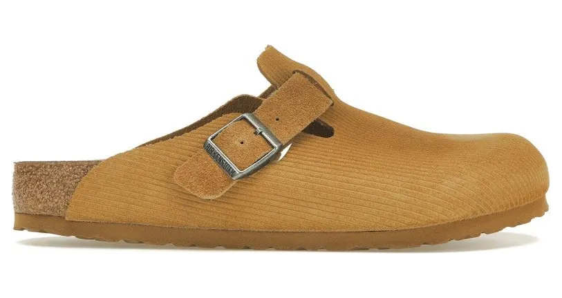 Birkenstock Boston Embossed Corduroy Suede Cork Brown (1025647)