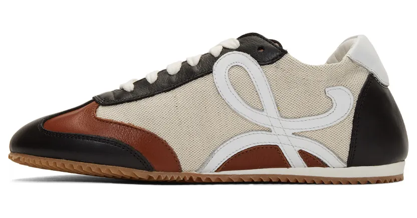 Loewe Beige & Navy Ballet Runner Sneakers (453.10.125) (3)