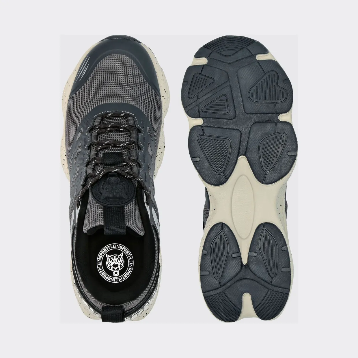 Plein Sport Venom Striker Gen. X.05 Low-Top Sneakers in Mesh with Rear Logo Grey (SAESUSC0740STE003N1072) (4)