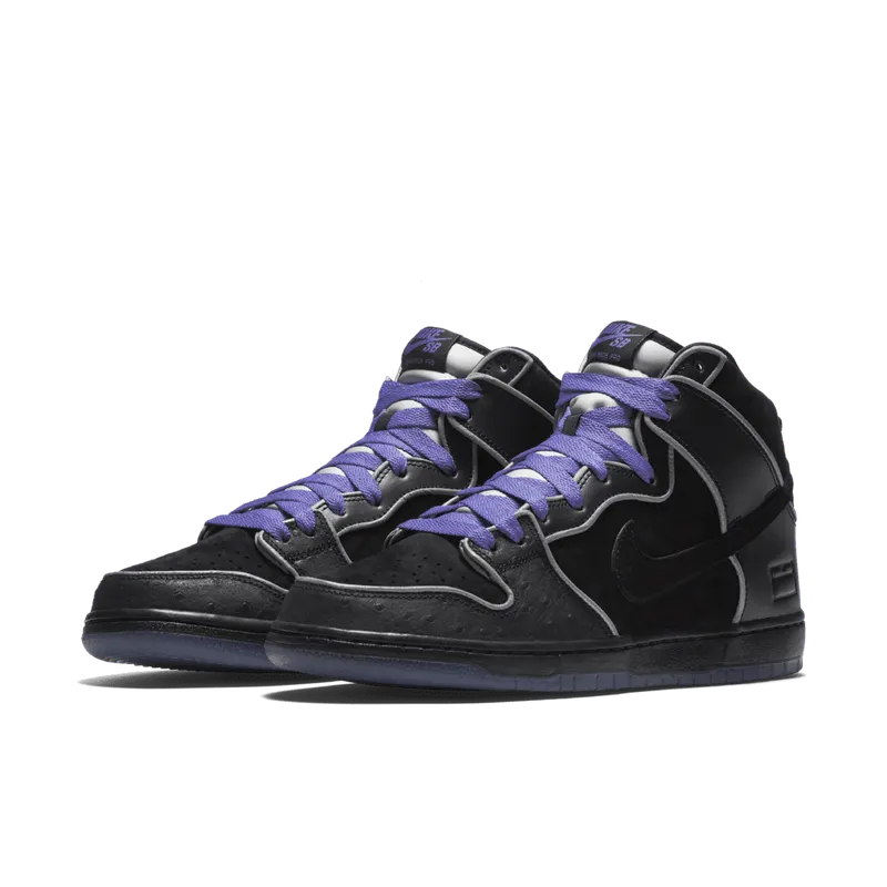 Nike Dunk SB High Black Purple Box Black/Black-White-Purple Haze (833456-002)
