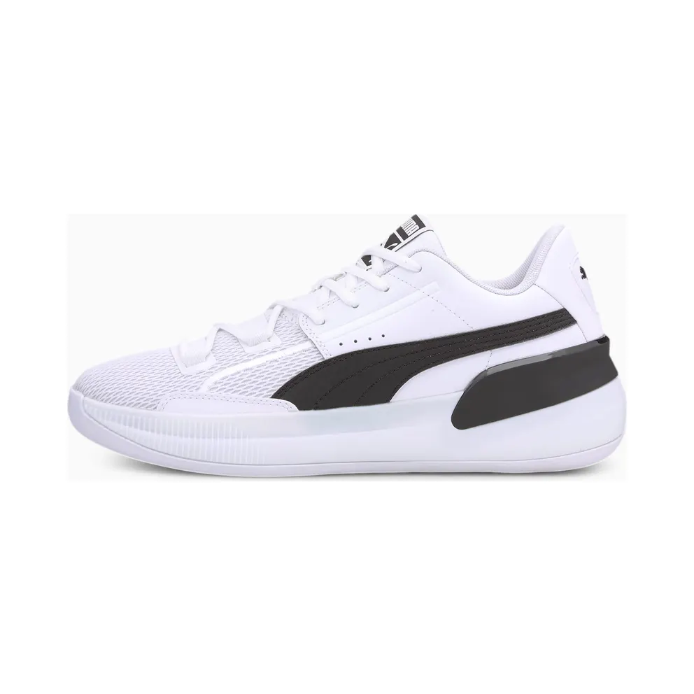Puma Clyde Hardwood Team Basketball Shoes White/Black (194454-01)