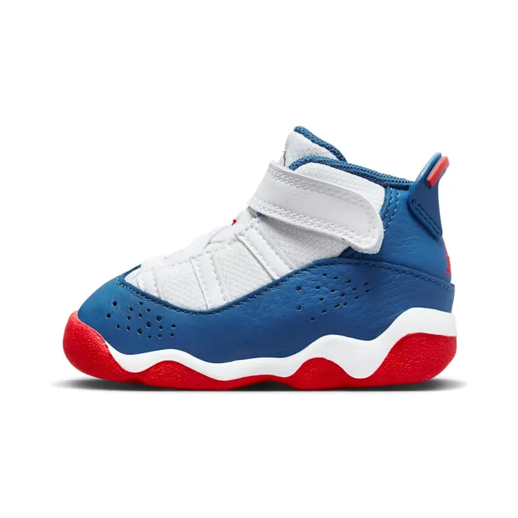 Jordan 6 Rings White University Red Light Steel Grey True Blue (323420-140)