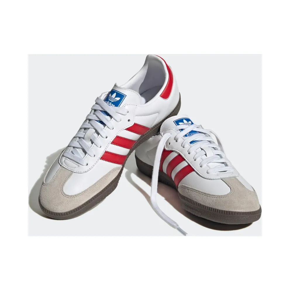 adidas Samba OG White / Better Scarlet / Gum 5 (IG1025)