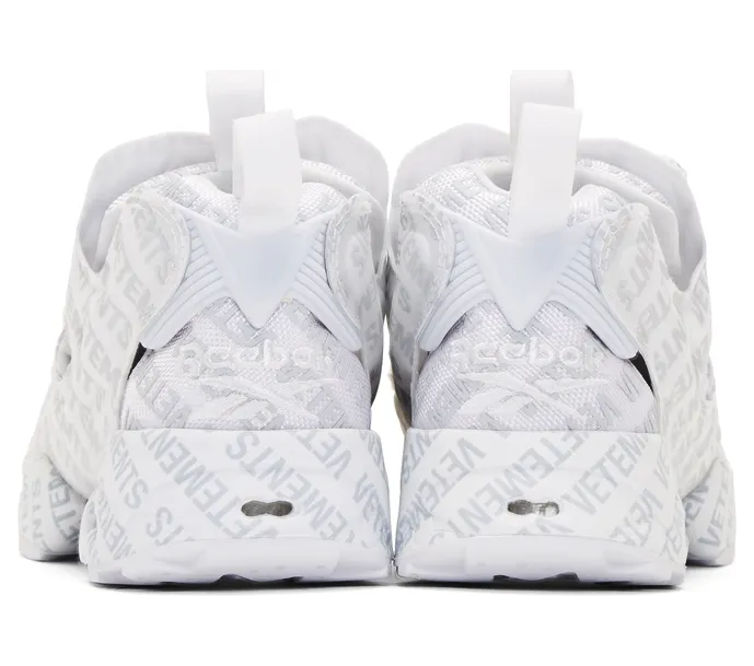 VETEMENTS White Reebok Classics Edition Logo Emoji Instapump Fury Sneakers (CN3765) (4)