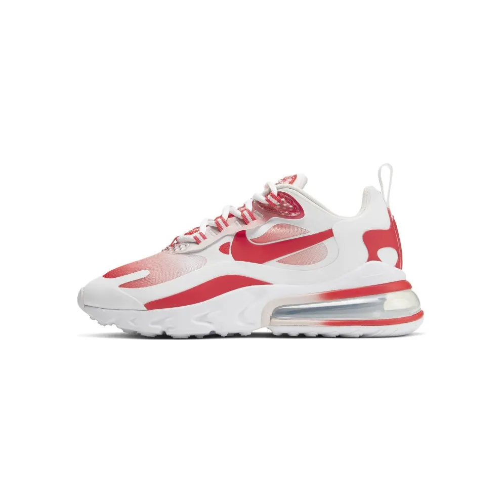 Nike Air Max 270 React SE Bubble Wrap (W) White/Track Red-Barely Rose (BV3387-100)