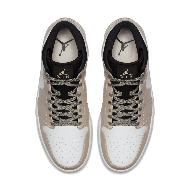 Jordan 1 Mid Desert Sand Desert Sand/Black-White (554724-047)