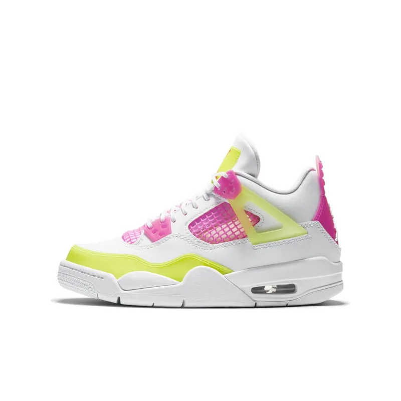 Jordan 4 Retro White Lemon Pink (GS) White/Lemon Venom-Pink Blast (CV7808-100)