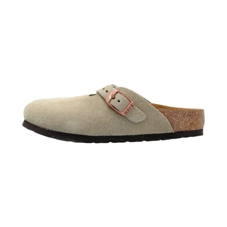 Birkenstock Boston Suede GS “Taupe – Narrow Fit” (1027875)