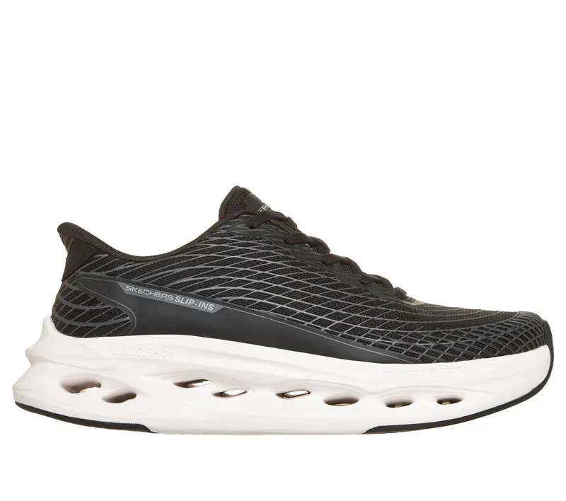 Skechers Max Cushioning Glide-Step “Black / White” (129404BKW)