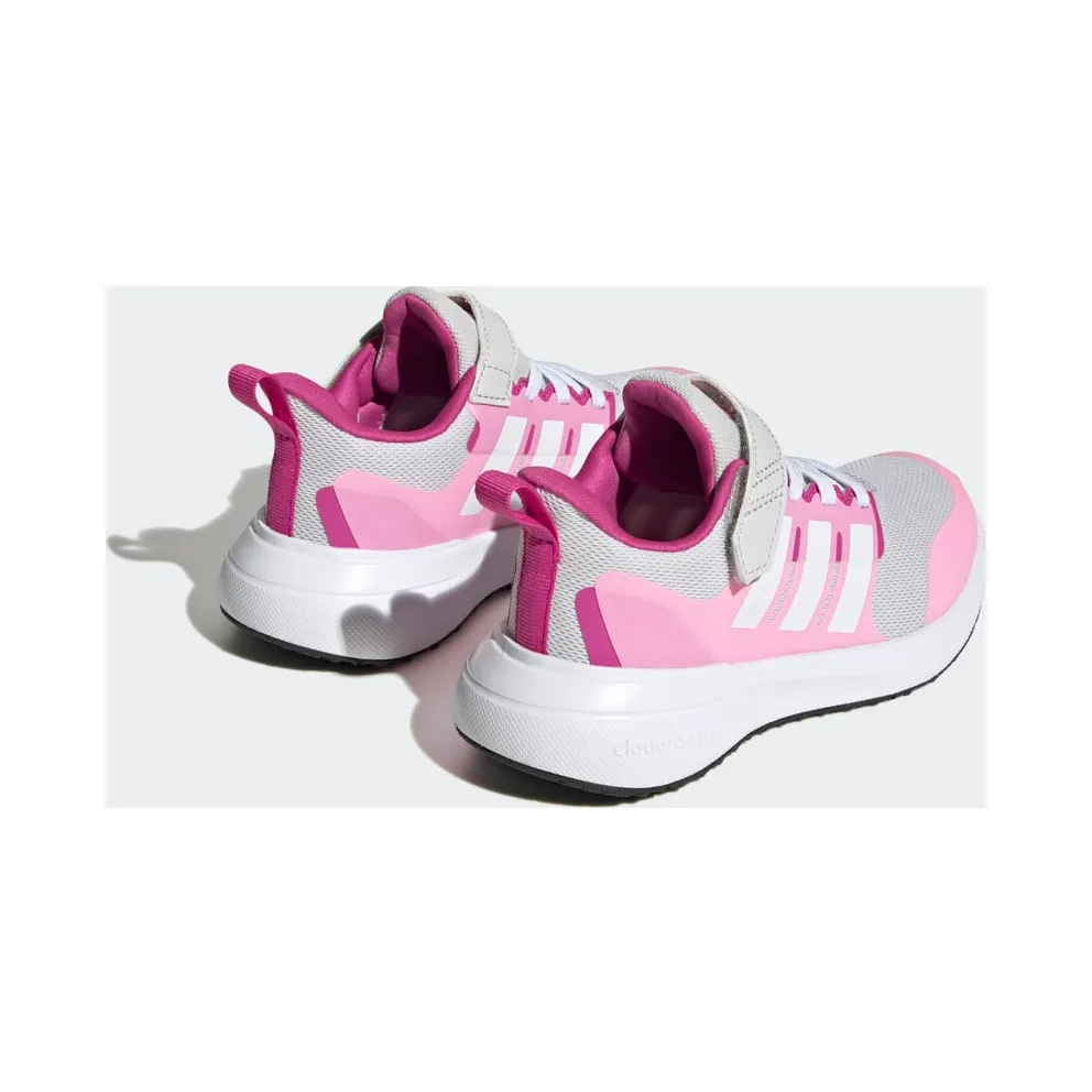 Adidas FortaRun 2.0 Cloudfoam Elastic Lace Top Strap Grey One / Cloud White / Beam Pink (HR0290)
