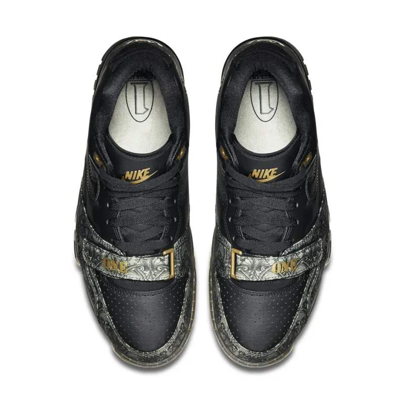 Nike Air Trainer 1 Paid In Full Black/Black-Metallic Gold-Vpr Grn (607081-002)