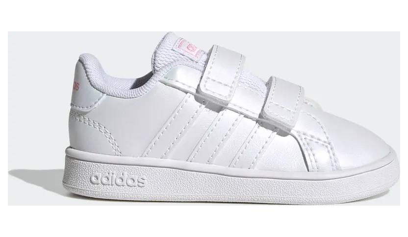 adidas Grand Court Schuh Cloud White / Cloud White / Super Pop (GW4856)