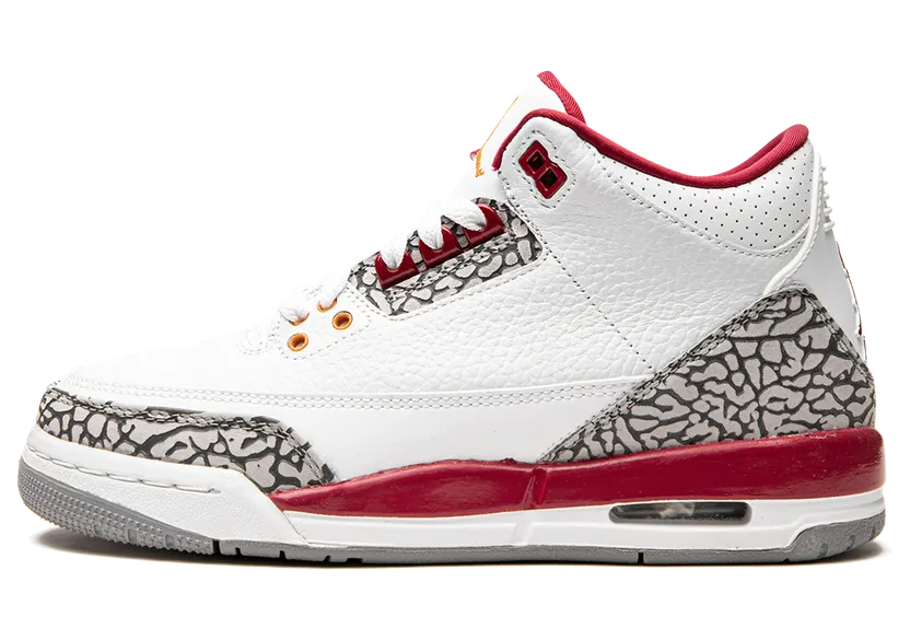 Air Jordan 3 GS Cardinal Red – “Red / White / Grey” (398614-126)