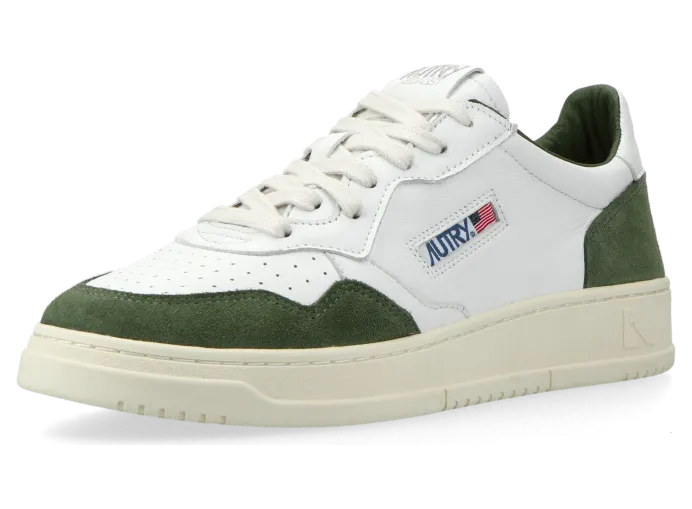 Autry Medalist Low (goat / suede white / milit) – AULMGS40 (2)
