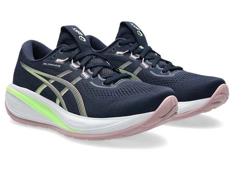 ASICS GEL-CUMULUS 28 “Midnight / Illuminate Green” (1012B916-400)