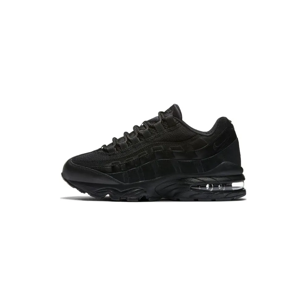 Nike Air Max 95 Black Suede (GS) Black/Black-Black (307565-055)