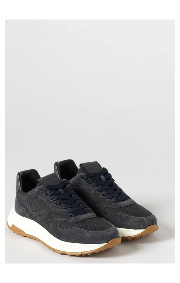 Hogan Hyperlight Sneakers in Suede and Mesh Blue (HXM5630FK6HUGO4460)