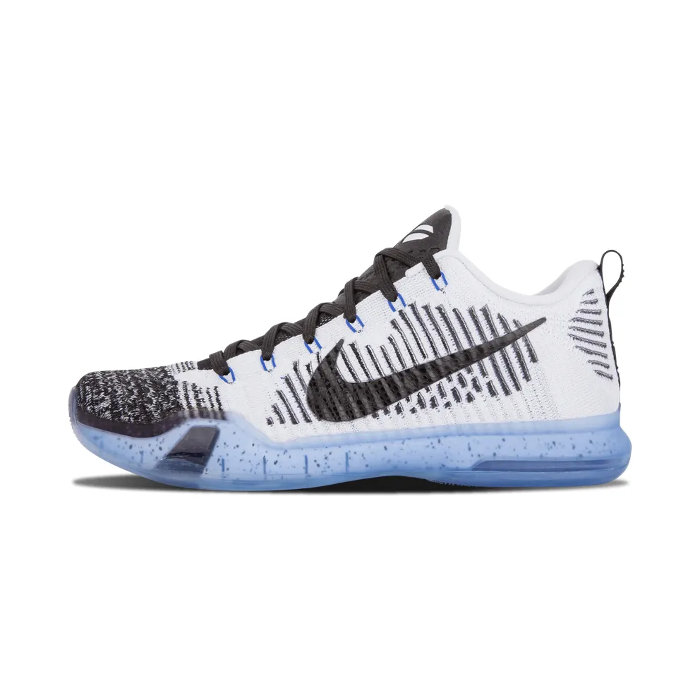 Nike Kobe 10 Elite Low HTM Shark Jaw (White Black) (805937-101)