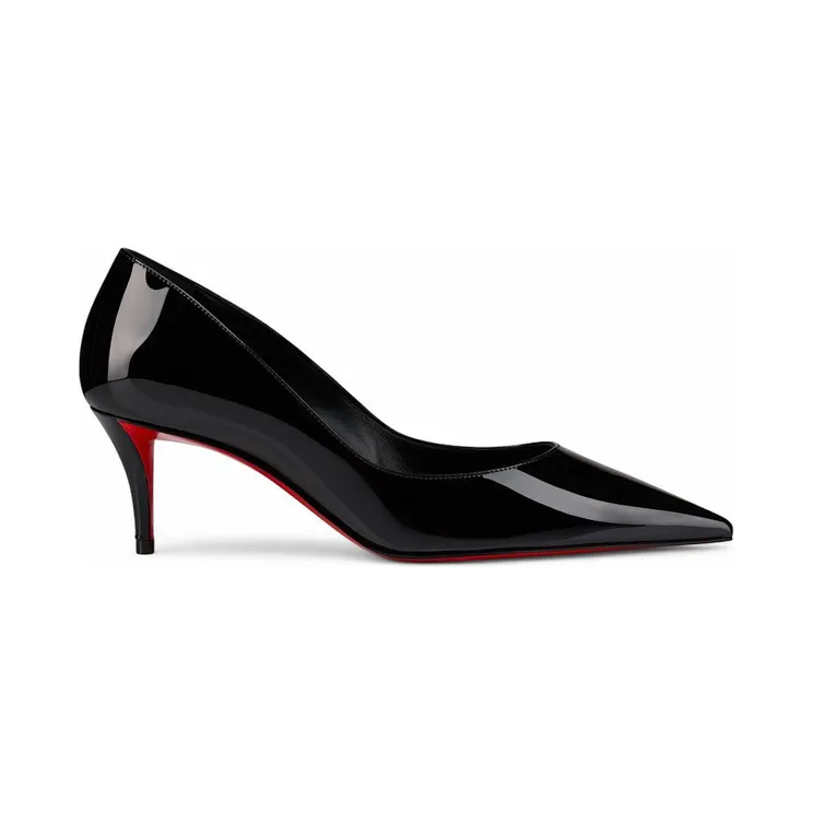 Christian Louboutin Miss Z 60mm Pump Black Patent Calf Leather (1250938B439)
