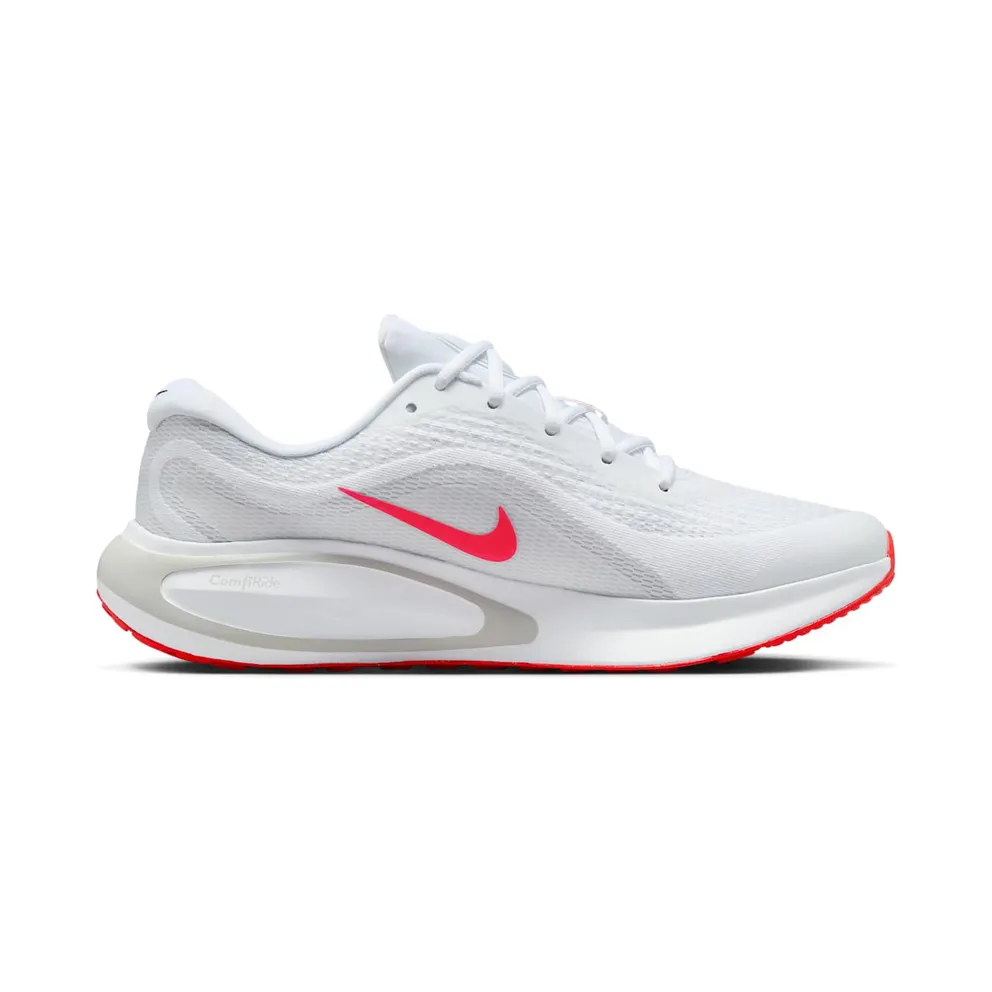 Nike Journey Run White Wolf Grey Pure Platinum Bright Crimson (FN0228-106)