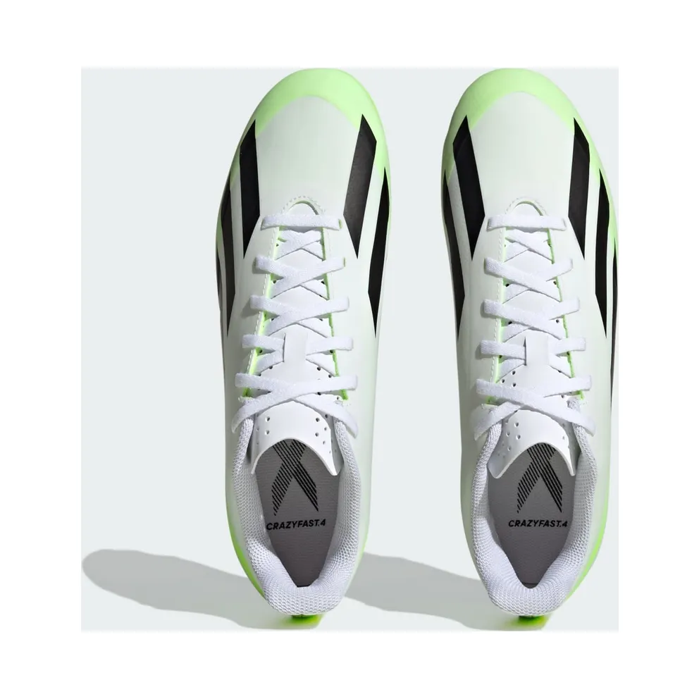 adidas X Crazyfast.4 FG Cloud White Core Black Lucid Lemon (HQ4535)