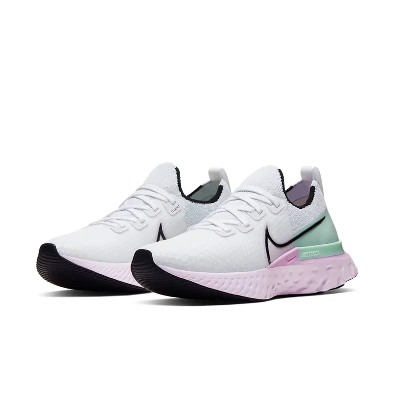 Nike React Infinity Run Flyknit White Iced Lilac (W) White/Iced Lilac/Pistachio Frost (CD4372-100)