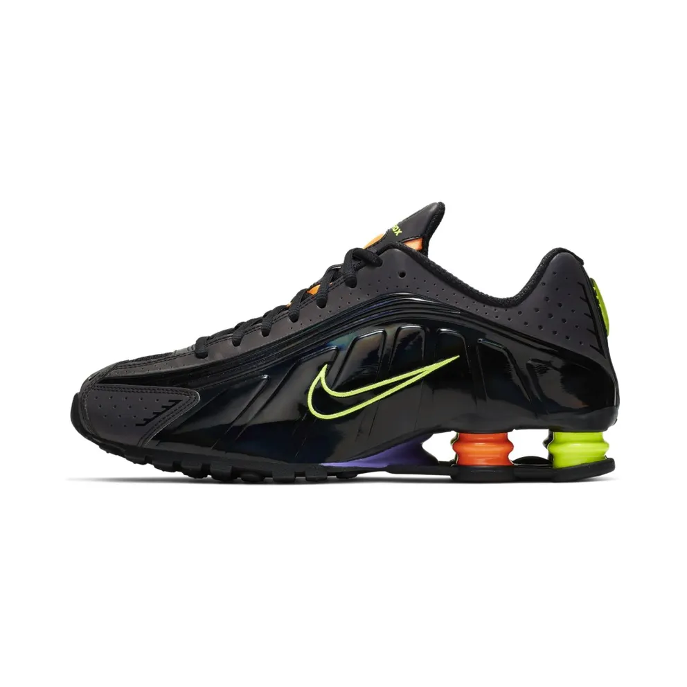 Nike Shox R4 Gel Black Neon Black/Volt-Orange (CI1955-074)