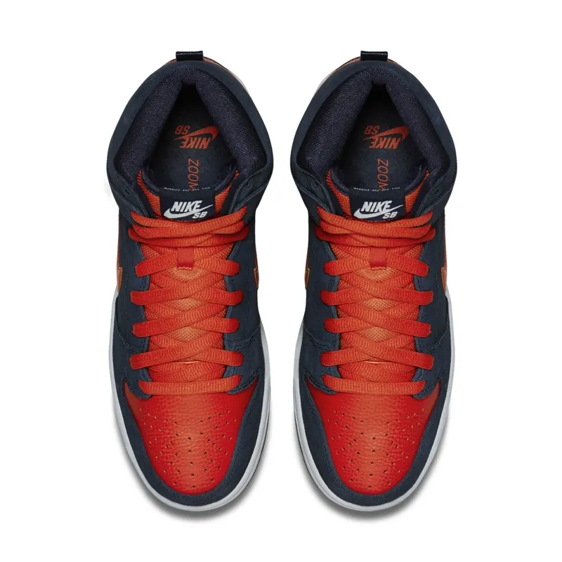 Nike Dunk SB High Syracuse Obsidian/Team Orange-White (305050-481)