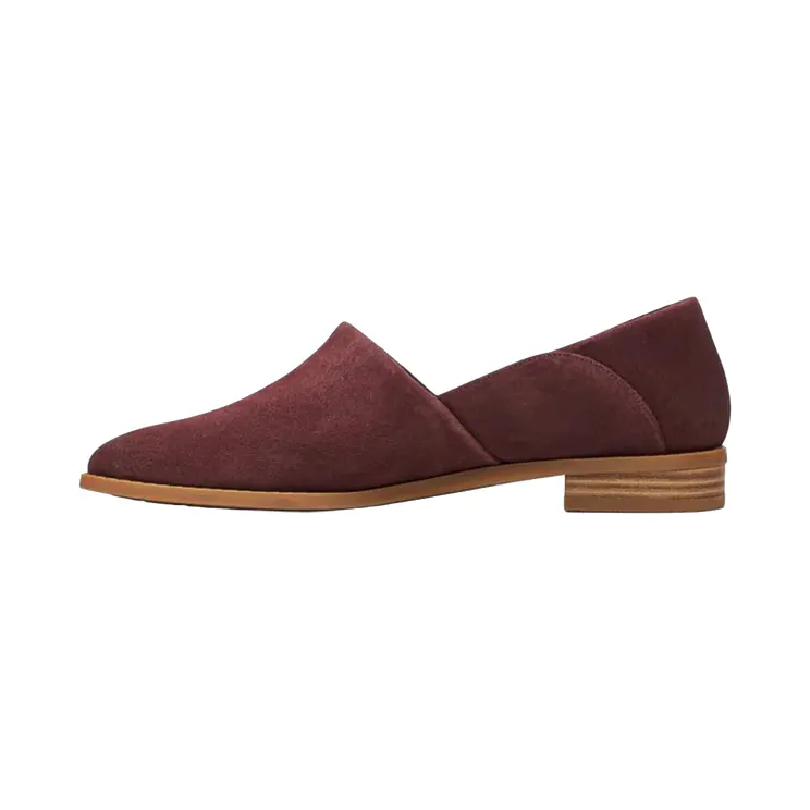 Clarks Pure Belle Slip-on “Burgundy Suede” (26168761)