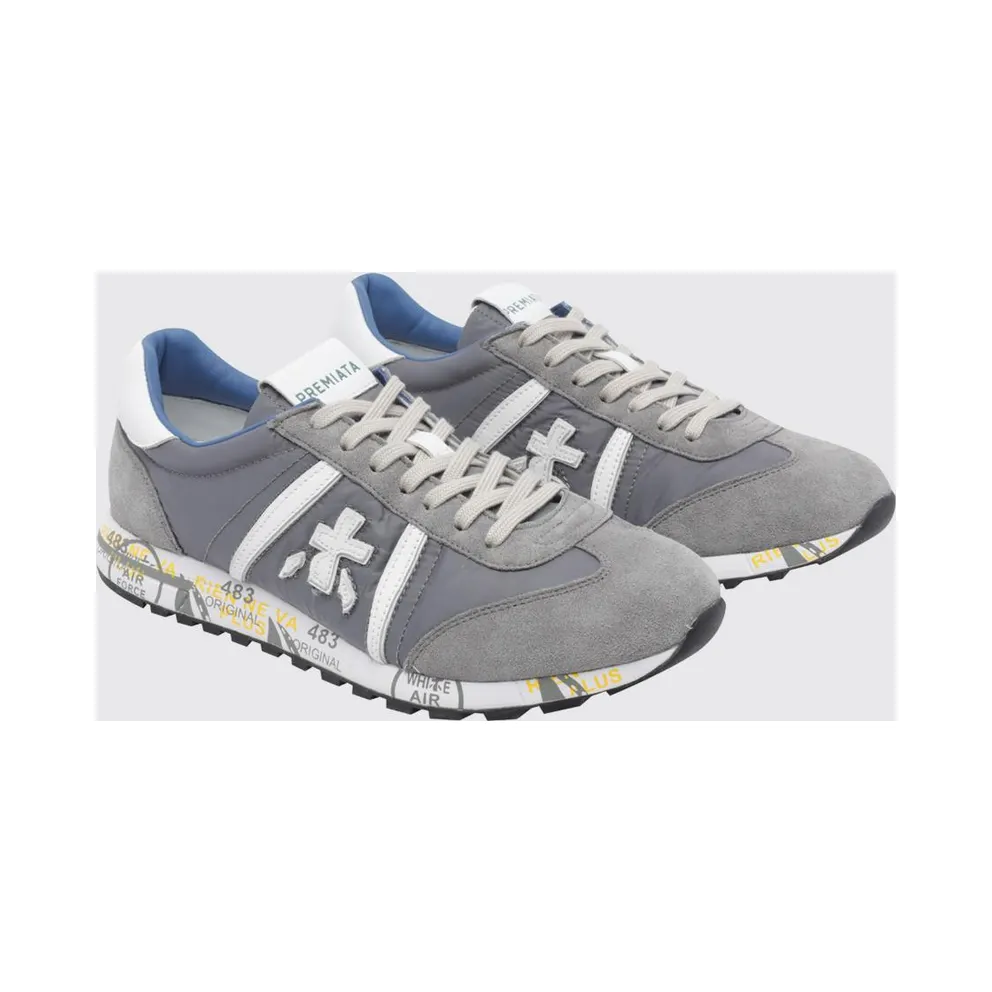 Premiata Lucy Suede And Perforated Fabric Grey (LUCYD7526)