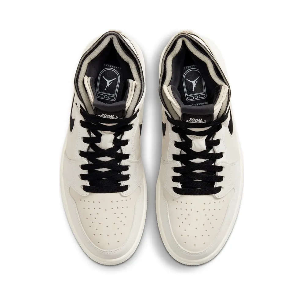 Jordan 1 High Zoom Air CMFT Summit White Black (W) Summit White/Black-Sail-Light Orewood Brown-White (CT0979-100)