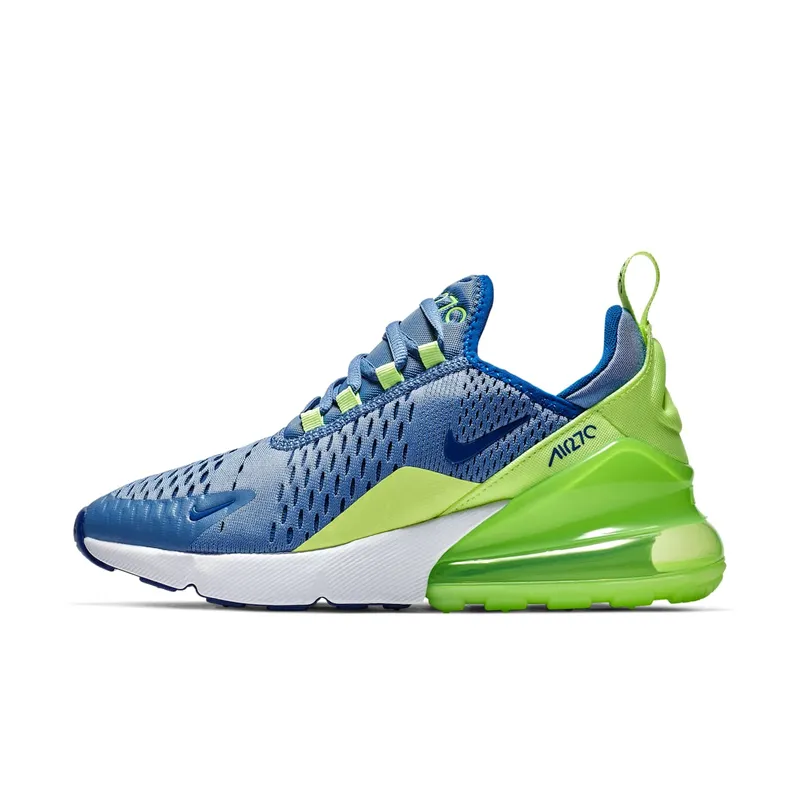 Nike Air Max 270 Indigo Storm Lime Blast (GS) Indigo Storm/Lime Blast-Volt Glow-Indigo Force (943345-406)