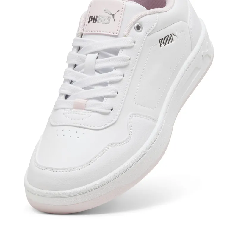 Puma Court Classy “Puma White / Whisp Of Pink / Puma Silver” (395021_04)