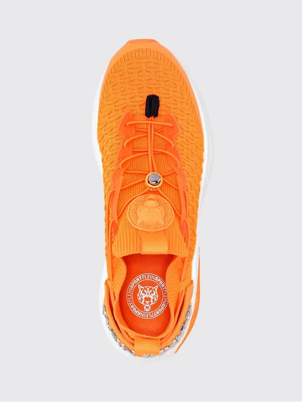 Plein Sport Crochet Knit Sneakers Orange (SAESUSC0751STE003N86) (2)